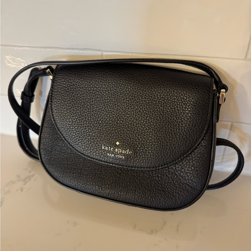 Kate Spade Textured Black Crossbody Bag